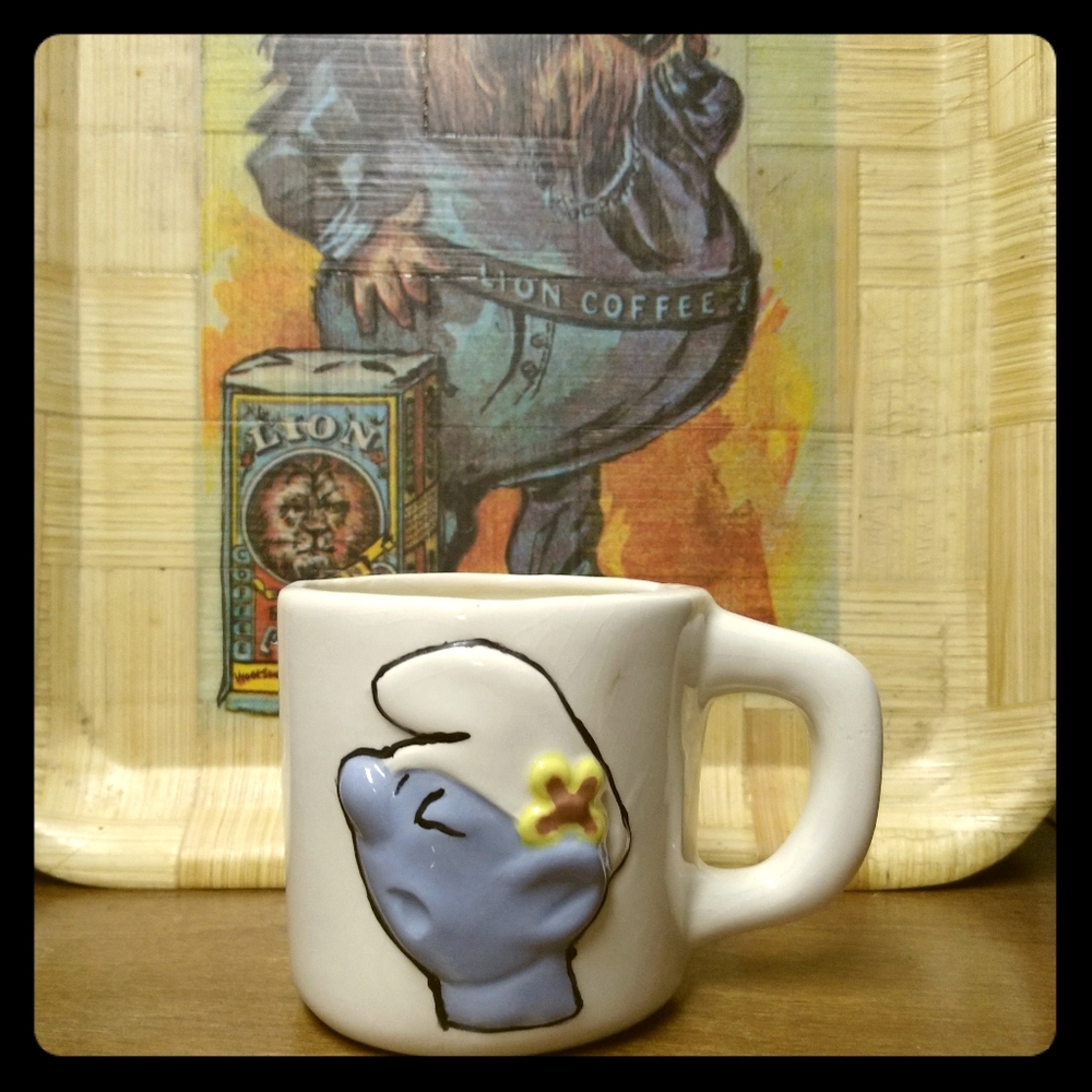 1984 Smurf mug